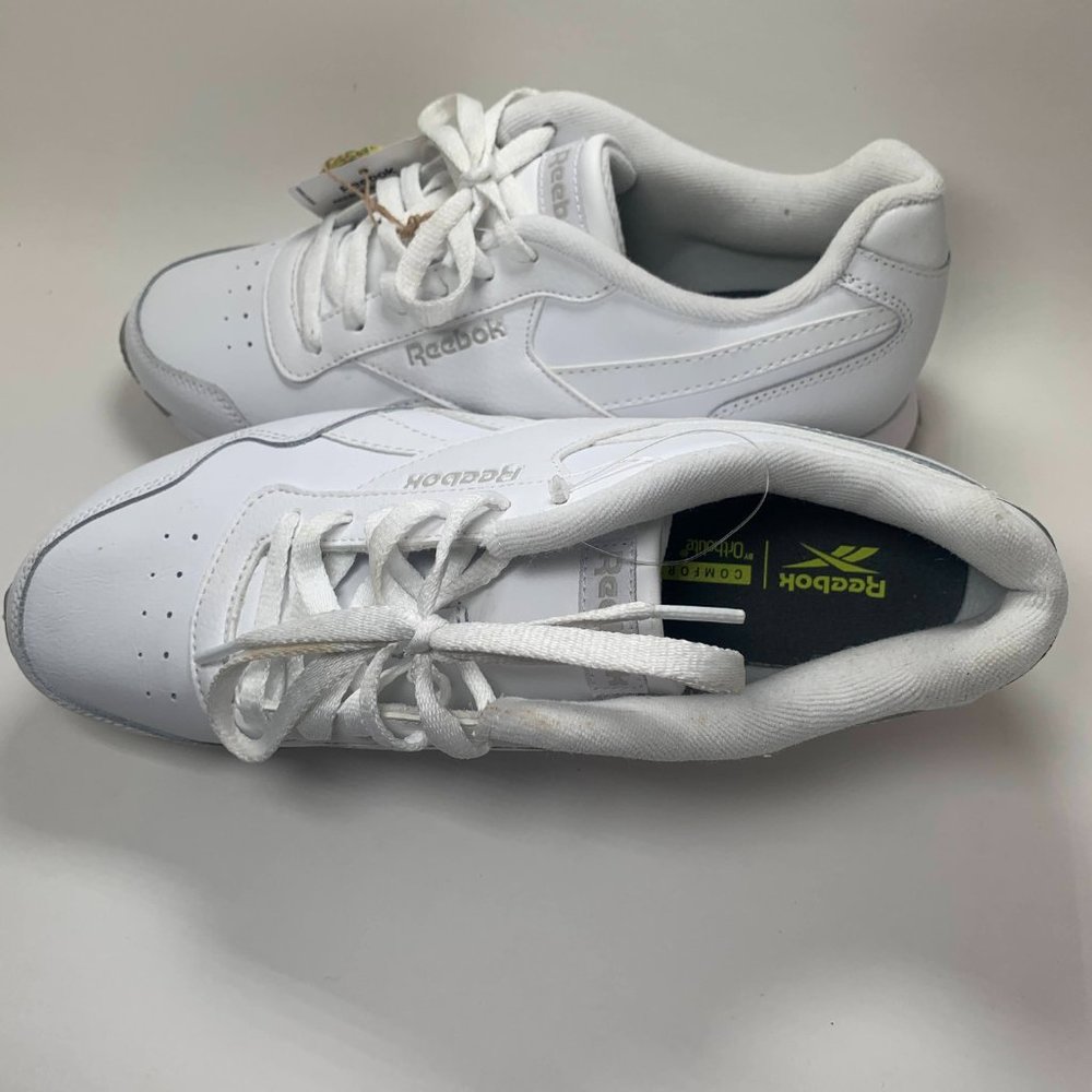 Reebok Royal Glide White Trainers with Comfort Footbed - Size US 9.5 - Picture 15 of 16